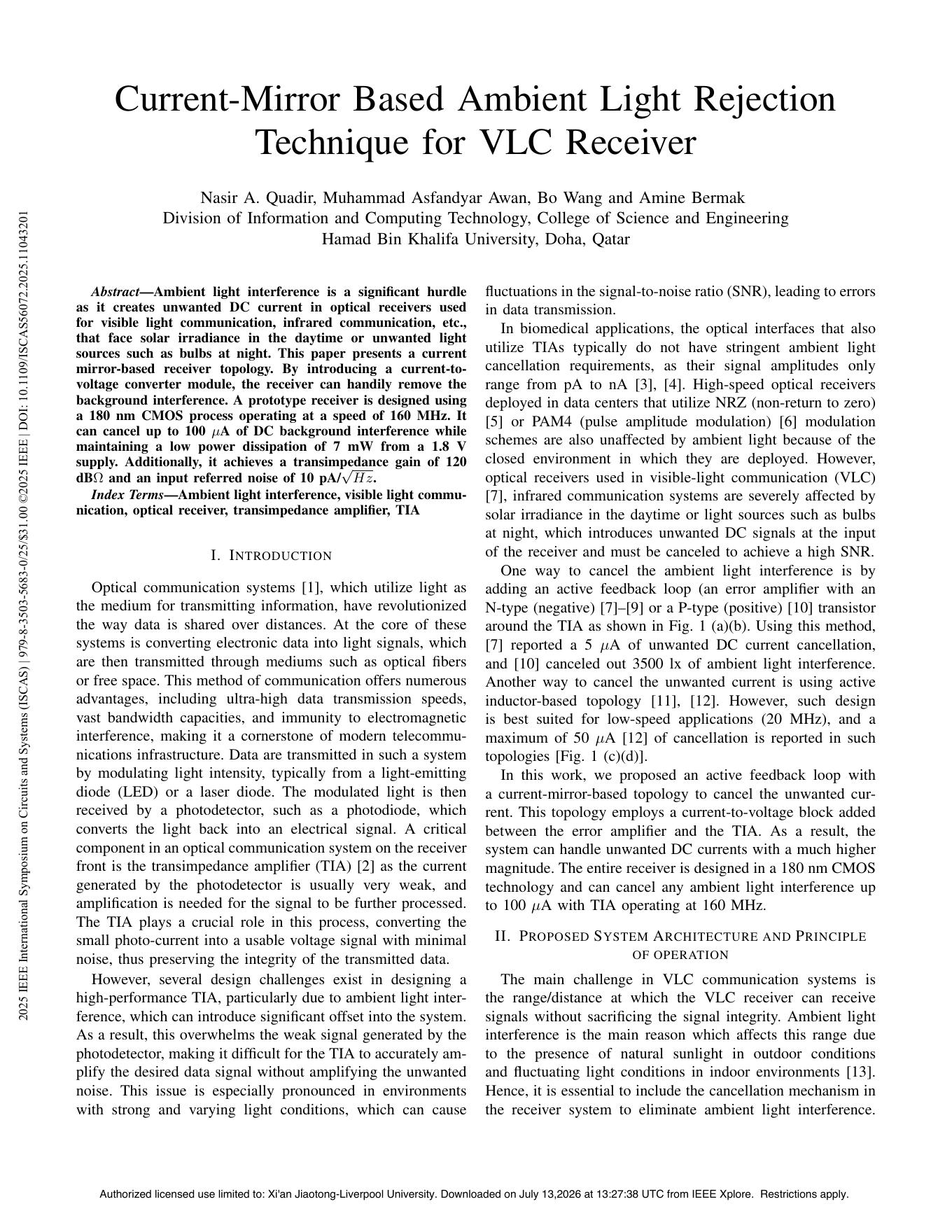 2025-current-mirror-ambient-light-rejection-technique-vlc-receiver - Page 1