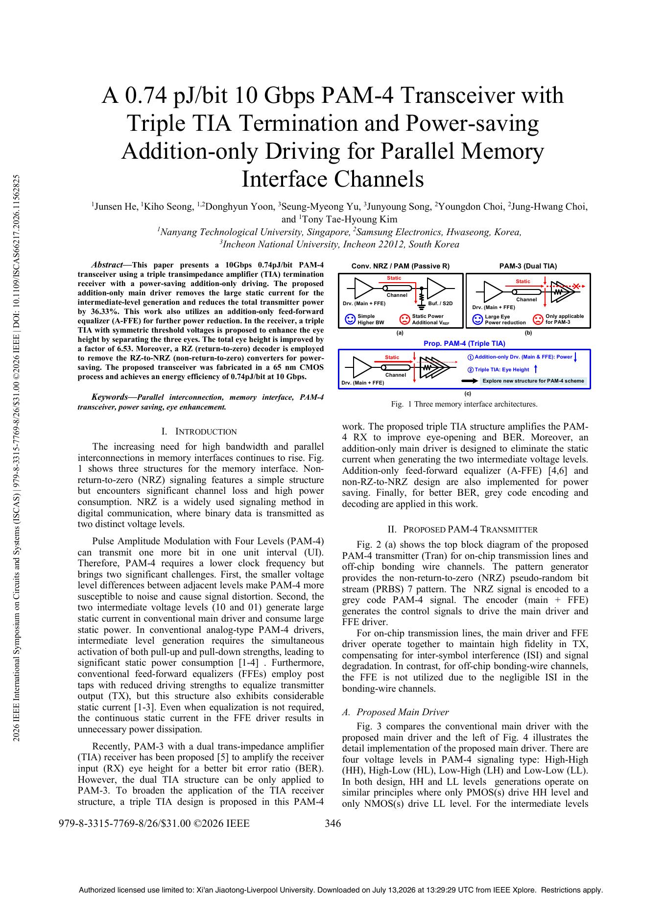 2026-bit-gbps-pam-transceiver-triple-termination-power-saving - Page 1